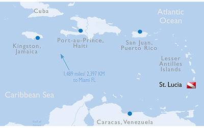 St. Lucia Map