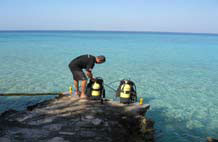 Divemaster Pepe Allejua at Punta Perdiz