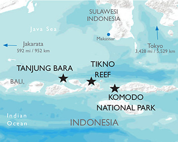 Komodo National Park Map