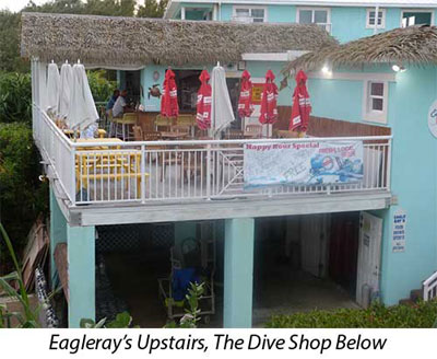 Eagleray's Upstairs, The Dive Shop Below