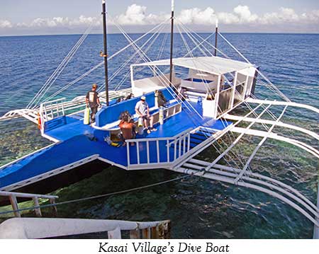 Kasai Village's Dive Boat