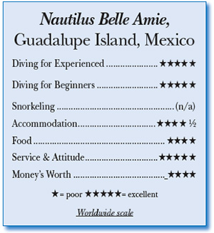 MV Nautilus Belle Amie - Rating