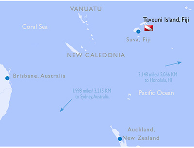 Taveuni Island, Fiji - Map