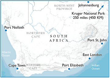 South Africa map