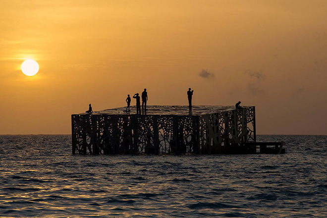 Underwater Statues in the Maldives