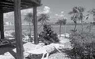 The patio view at Casa Zama