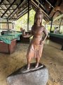 One of many wood carvings at resort
