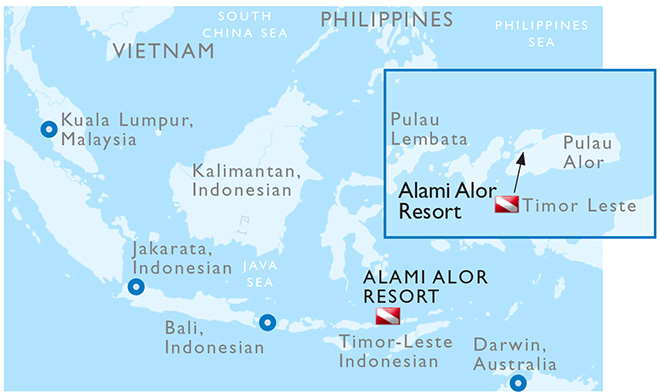 Pulau Alor, Indonesia - Map