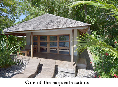 One of the exquisite cabins