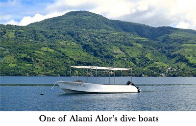 One of Alami Alor's dive boats
