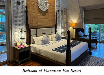 Bedroom at Planarian Eco Resort
