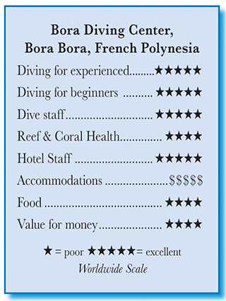 Bora Bora Diving Center - Rating