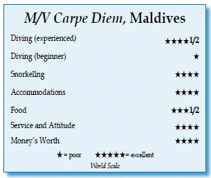 M/V Carpe Diem, Maldives