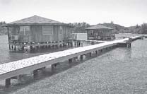 CoCo View’s bungalows on the water