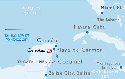 Cenotes Map