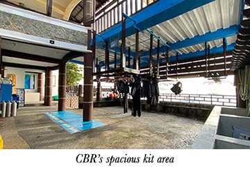 CBR's spacious kit area