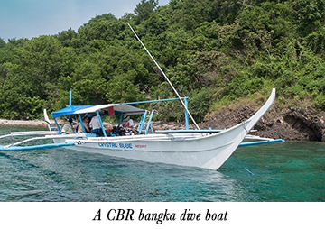 A CBR bangka dive boat