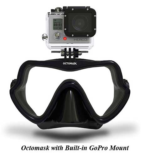 Octomask with Built-in GoPro Mount