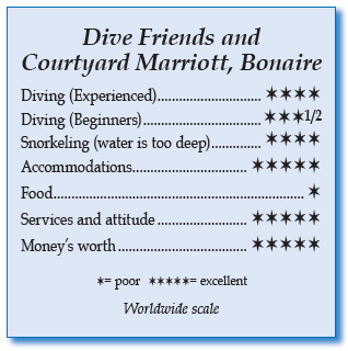 Rating for Dive Friends and Courtyard by Marriott Bonaire Dive Resort