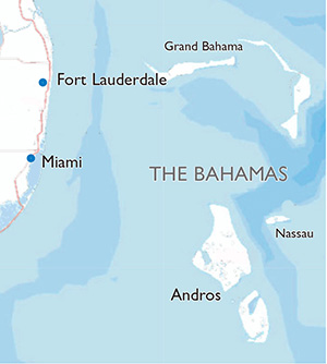 The Bahamas  map
