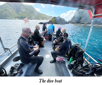The dive boat