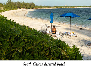 South Caicos deserted beach