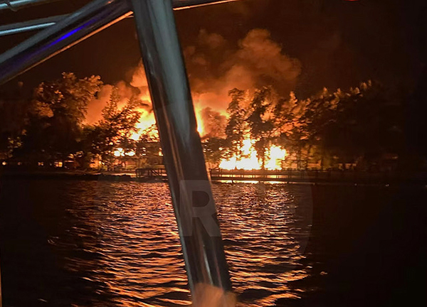 Fire at Fantasy Island, Honduras