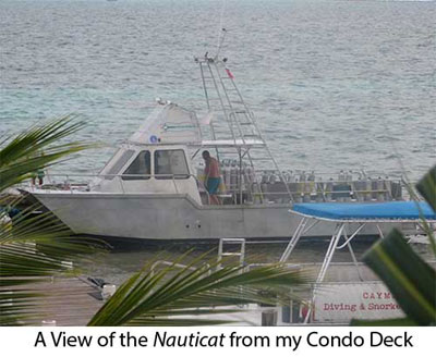 A View of the Nauticat from my Condo Deck