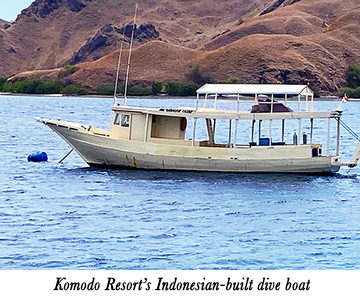 Komodo Resort's Indonesian-built dive boat