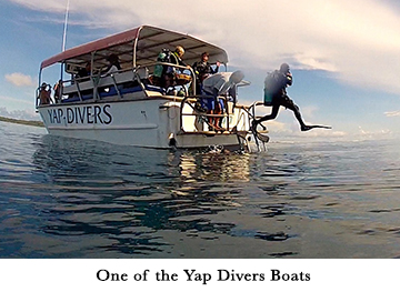 One of the Yap Divers Boats