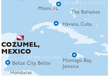 Cozumel, Mexico - Map
