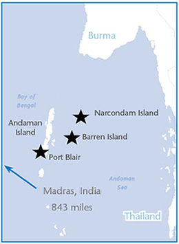 Madras, India - Map