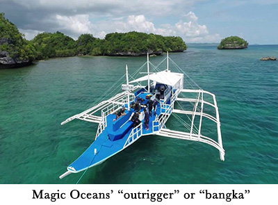 Magic Oceans outrigger or bangka
