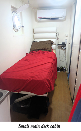 Small main deck cabin
