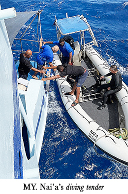 MY. Nai'a's diving tender