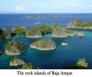 The rock islands of Raja Ampat