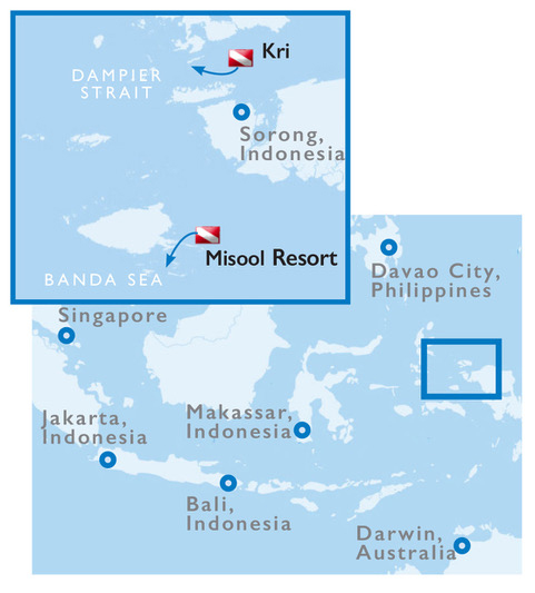Misool Resort - Map