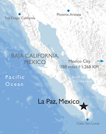 La Paz, Mexico - Map