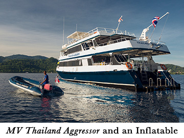MV Thailand Aggressor and an Inflatable