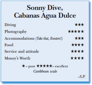 Rating for Sonny Dive, Cabanas Agua Dulce