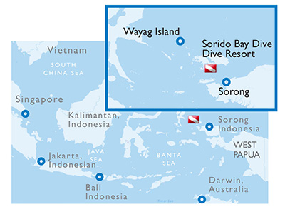Raja Ampat, Indonesia - Map