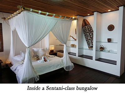 Inside a Sentani-class bungalow