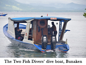 The Two Fish Divers' dive boat, Bunaken