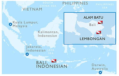 Bali, Indonesia - Map